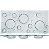 Antipastiera rettang. in vetro bubble cm 33x16 - piatti in vetro