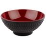 Coppetta melamina rossa e nera cm.16x7h. - ciotole