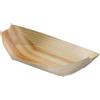 LEONE S.R.L. Piroga in legno standard cm.17.5x8.5x2 - 50 pezzi - bamboo