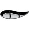 Gold Plast Spa Piattino ps virgola nero pz.50 - plastica