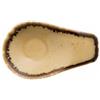 Coppetta ovale ocra cm.15.5x9.5 h.6 - coppette e finger food