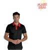 ISACCO SRL Polo nera e rossa unisex tg. xl isacco - outlet!