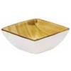 Coppetta quadrata ocra cm.9.7x9.7 h.4.1 - coppette e finger food
