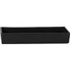 Coppetta rettangolare nera 18x6x3,2 matt - etna - chef 's collection