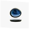Piatto alto ovale cm. 26,5x22,5 nero-blu - chef 's collection
