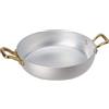 BALDASSARE AGNELLI S.P.A. Tegamino a servire in alluminio con due maniglie in ottone-linea 1932 - tegami