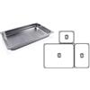 Teglia inox forata gn 1/1 h.4cm 53x32,5 cm - teglie inox