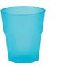 Gold Plast Spa Bicchieri ottagonali happy cocktail pp 350cc verde acqua - 20 pz - bicchieri e calici plastica