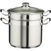 PINTI INOX SPA Cuocipasta cm 22 inox con coperchio in vetro pintinox - pentolame