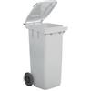 Mobil Plastic S.p.A. Bidone raccolta diff.bianco+pedale+anello+aste - bidoni spazzatura