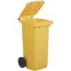Mobil Plastic S.p.A. Bidone raccolta diff.giallo+pedale+anello+aste - bidoni spazzatura