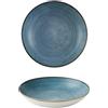 Piatto fondo cm 23,5 azzurro raw churchill - piatti piani tondi