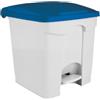 Contenitore a pedale con coperchio blu 30 lt - bidoni spazzatura