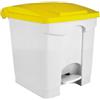 Contenitore a pedale con coperchio giallo 30 lt - bidoni spazzatura