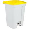 Contenitore a pedale con coperchio giallo 45 lt - bidoni spazzatura