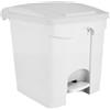 Contenitore a pedale con coperchio bianco 30 lt - bidoni spazzatura