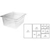 Vasca gn 1/6 h.6,5cm 17,6x16,2cm policarbonato- cambro - vasche policarbonato