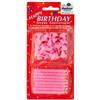 FLORIDA di Vita Luigina e Lamberto s.n.c Candele per compleanno rosa 24pz - candele