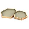 Set 2 vassoi 29x25 - 40x35 in legno - taglieri in legno