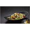 LEONE S.R.L. Piatto ovale nero melamina cm 31x16x4h - ciotole
