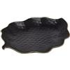 ILSA SRL Vassoio foglia nero matt cm 28x21 - stoneware - piatti piani rettangolari