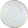 ILSA SRL Piatto pane barocco filo oro vetro 16 cm helios - piatti in vetro