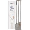 GI.METAL SRL Set completo pizza 4 pezzi professionale attrezzi pizzeria - gimetal - pale pizza