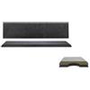 Vassoio melamina marrone rettangolare cm 80x20x3h - vassoi