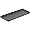 LEONE S.R.L. Vassoio nero opaco con bordi dritti linea lanzarote 60x20x2,5 cm - vassoi