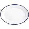 Vassoio ovale acciaio smaltato cm.40x28 - vassoi / pirofile / insalatiere