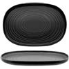 Vassoio ovale cm. 33x23 nero orbit - piatti/vassoi ovali