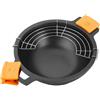 PINTI INOX SPA Wok antiaderente efficient con coperchio cm.32 pintinox - padelle