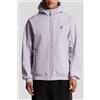 LYLE & SCOTT Giacca in pile con cappuccio - Viola chiaro