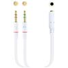 Nanocable 10.24.1203 cavo audio 0,2 m 2 x 3.5mm 3.5mm Bianco