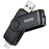 TooQ TQR-3003B lettore di schede Nero