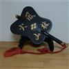 Iron Gunbai Furinkazan H32 cm Edo Samurai Armor Takeda Shingen Japan usato