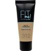 Maybelline New York Fondotinta Fit Me Matte&Poreless, Finish Opacizzante e Fissante, Tonalità: 312 Golden