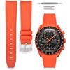 HORACE Cinturino universale per orologio in silicone liquido 20mm - Compatibile Omega x Swatch MoonSwatch - Kit di montaggio incluso