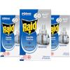 Raid Liquido Elettrico Inodore Antizanzare Contro Zanzare Comuni e Tigre, Confezione da 3 Ricariche 60 Notti