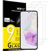 NEW'C 3 Pezzi, Vetro Temperato per Samsung Galaxy A35 5G (6,5 pollici), Pellicola Prottetiva Anti Graffio, Anti-Impronte, Senza Bolle, Durezza 9H, 0,33mm Ultra Trasparente, Ultra Resistente