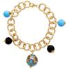 LE PERLE DI CALTAGIRONE Bracciale hera in ottone e ceramica