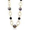 LE PERLE DI CALTAGIRONE Collana etna in ottone e ceramica