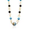 LE PERLE DI CALTAGIRONE Collana hera in ottone e ceramica