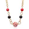 LE PERLE DI CALTAGIRONE Collana vesta in ottone e ceramica