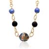 LE PERLE DI CALTAGIRONE Collana vesta in ottone e ceramica