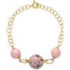 LE PERLE DI CALTAGIRONE Bracciale leda in ottone e ceramica