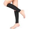 Yosoo Calze a compressione in polpaccio, calze a compressione per vene varicose, molletiere protegge23-32 mmHg Classe 2 per uomini e donne, ultra leggere, elastiche per il trattamento, vene varicose, nero