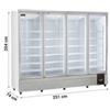 Frigo Murale per Salumi, Latticini e Bibite Torino con Quattro Porte Battenti Autochiudenti, 2250 Litri, +1°C/+10°C, Bianco
