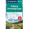 Kompass Carta escursionistica Kom 33. Arlberg, Verwallgruppe: wandelkaart schaal 1:50.000