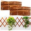 BAIFULAI 2 pezzi Expandable Plant Trellis: spessore 0,7 cm, griglia in legno, per piante rampicanti, durevole e robusto, in legno, per stanze, giardini, terrazze, interni ed esterni